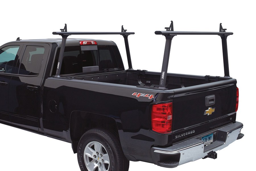 Trac Rac Ladder Rack, Tracone ™, 800 Pound Capacity, Bed Rail Mount, Multi-Fit, Non-Adjustable, Powder Coated, Black, Aluminum – 27000XTB