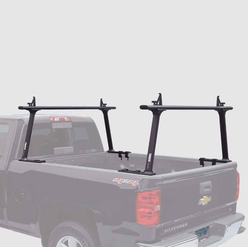 Trac Rac Ladder Rack, Tracone ™, 800 Pound Capacity, Bed Rail Mount, Multi-Fit, Non-Adjustable, Powder Coated, Black, Aluminum – 27000XTB
