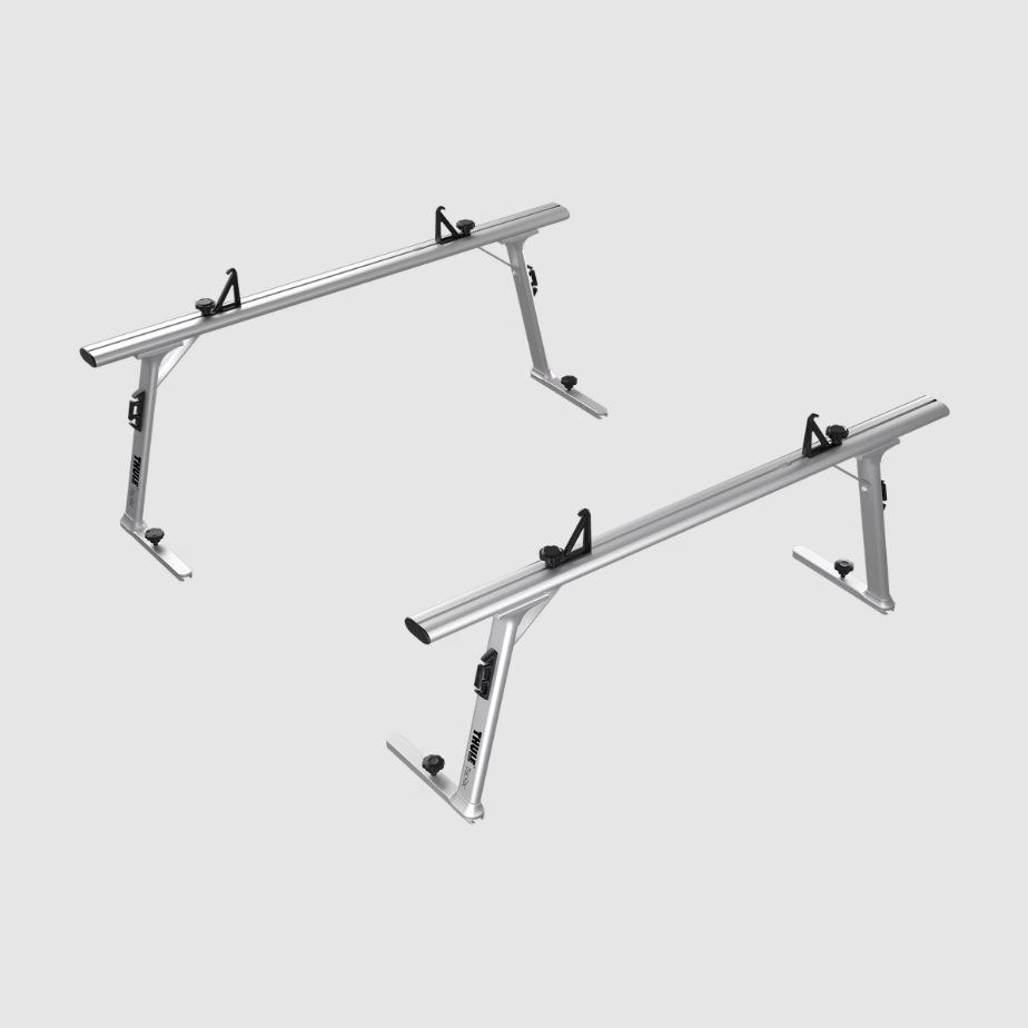 Trac Rac Ladder Rack, Sr Series, 1250 Pound Capacity, Bed Rail Mount, Multi-Fit, Slides Along Base Rails, Powder Coated, Aluminum – 43002XT