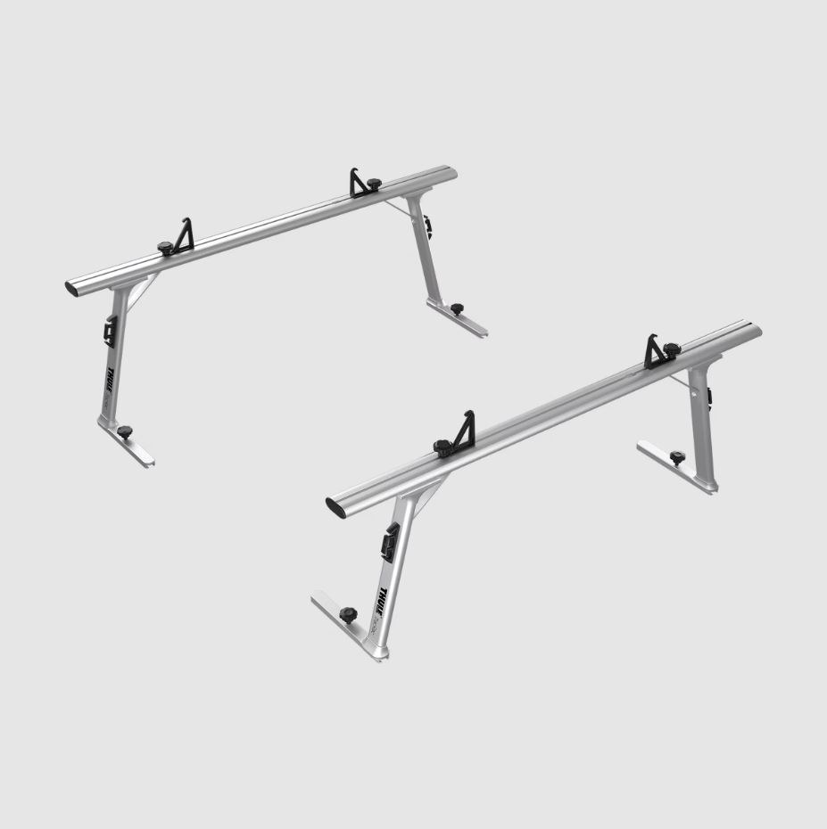 Trac Rac Ladder Rack, Sr Series, 1250 Pound Capacity, Bed Rail Mount, Multi-Fit, Slides Along Base Rails, Powder Coated, With Load Stops – 43003XT