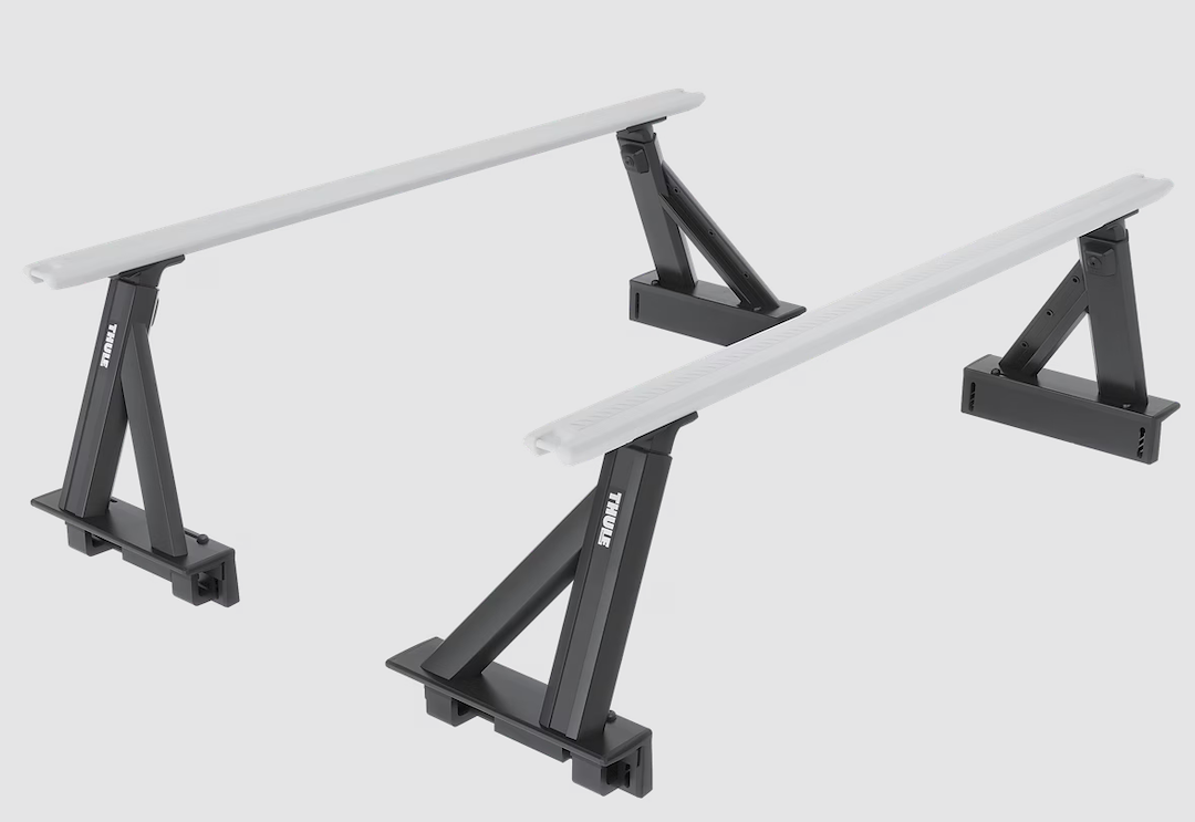 Trac Rac Bed Cargo Rack Upright, Xscape, 500 Pound Capacity, Bed Rail Mount, 17.8 Inch Height, Black, Aluminum, Set of 4 – 500050
