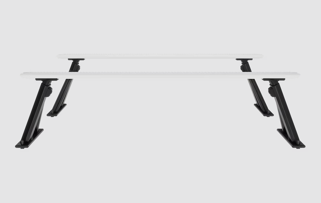 Trac Rac Bed Cargo Rack Upright, Xscape, 300 Pound Capacity, Bed Rail Mount, 14.7 Inch Height, Black, Aluminum, Set of 4 – 500051