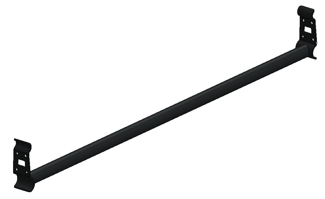 Trac Rac Ladder Rack Cross Bar, Tracrac ™, For Use with Tracrac 91000, Single, 54-1/2 Inch IN Length, Powder Coated, Steel, Accessory Bar – 91001