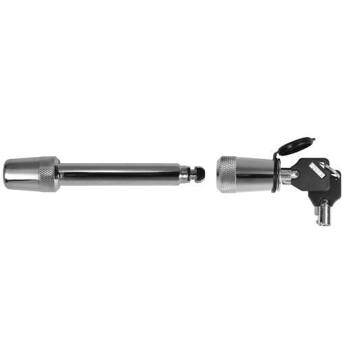 Trimax Trailer Hitch Pin, Barbell Type, 5/8 Inch Diameter, 3-1/2 Inch Span, Use with Class V Hitches, With Keyed Lock, With Dust Cover – SXT5
