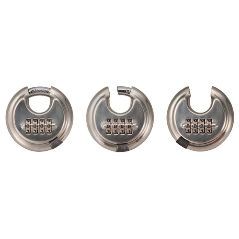 Trimax Padlock, Combination Type, 3/8 Inch Diameter Shackle, Stainless Steel – TRPC170