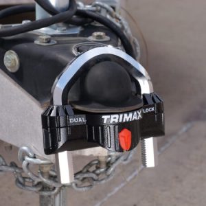 Trimax Trailer Hitch Lock, Trailer Coupler Lock, Fits 1-7/8 Inch to 2-5/16 Inch Couplers, Hitch Ball and Clamp Style, Black – UMAX300
