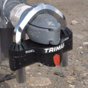 Trimax Trailer Hitch Lock, Trailer Coupler Lock, Fits 1-7/8 Inch to 2-5/16 Inch Couplers, Hitch Ball and Clamp Style, Black – UMAX300