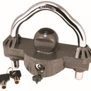 Trimax Trailer Hitch Lock, Trailer Coupler Lock, Fits All Couplers, Hitch Ball and Clamp Style, Die Cast, Single – UMAX50