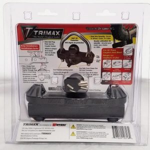 Trimax Trailer Coupler Lock, Deluxe Series, Hitch Ball and Clamp Type, Fits 1-7/8 Inch/ 2 Inch to 2-5/16 Inch Couplers, Black, Die Cast – UMAX50D