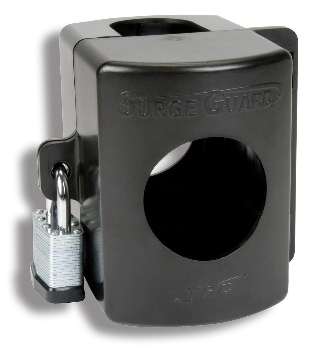 Southwire Lock Hasp, Use to Prevent Unauthorized Removal of Standard 30 Amp and 50 Amp Portable Plugs, Lockable, Black – 34590