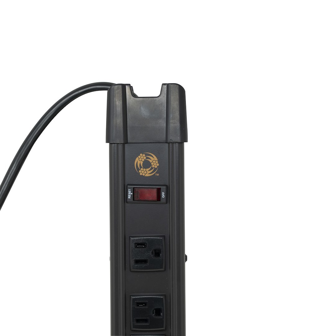 Southwire Extension Cord, 125 Volt AC Extension Cord, 3 Pong, Five Outlet, With 2.4 USB, 15 Amp, 8 Foot Length, Black – 5127