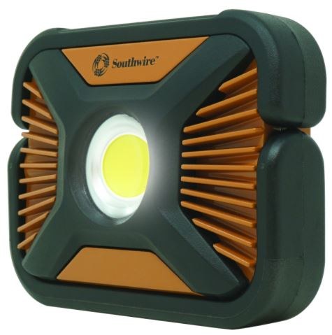 Southwire Work Light, 6.26 Inch Length X 4.76 Inch Width X 1.85 Inch Height Rectangular, Free Standing, 2000 to 400 Lumens, LED Bulb, Black – AL20RSW