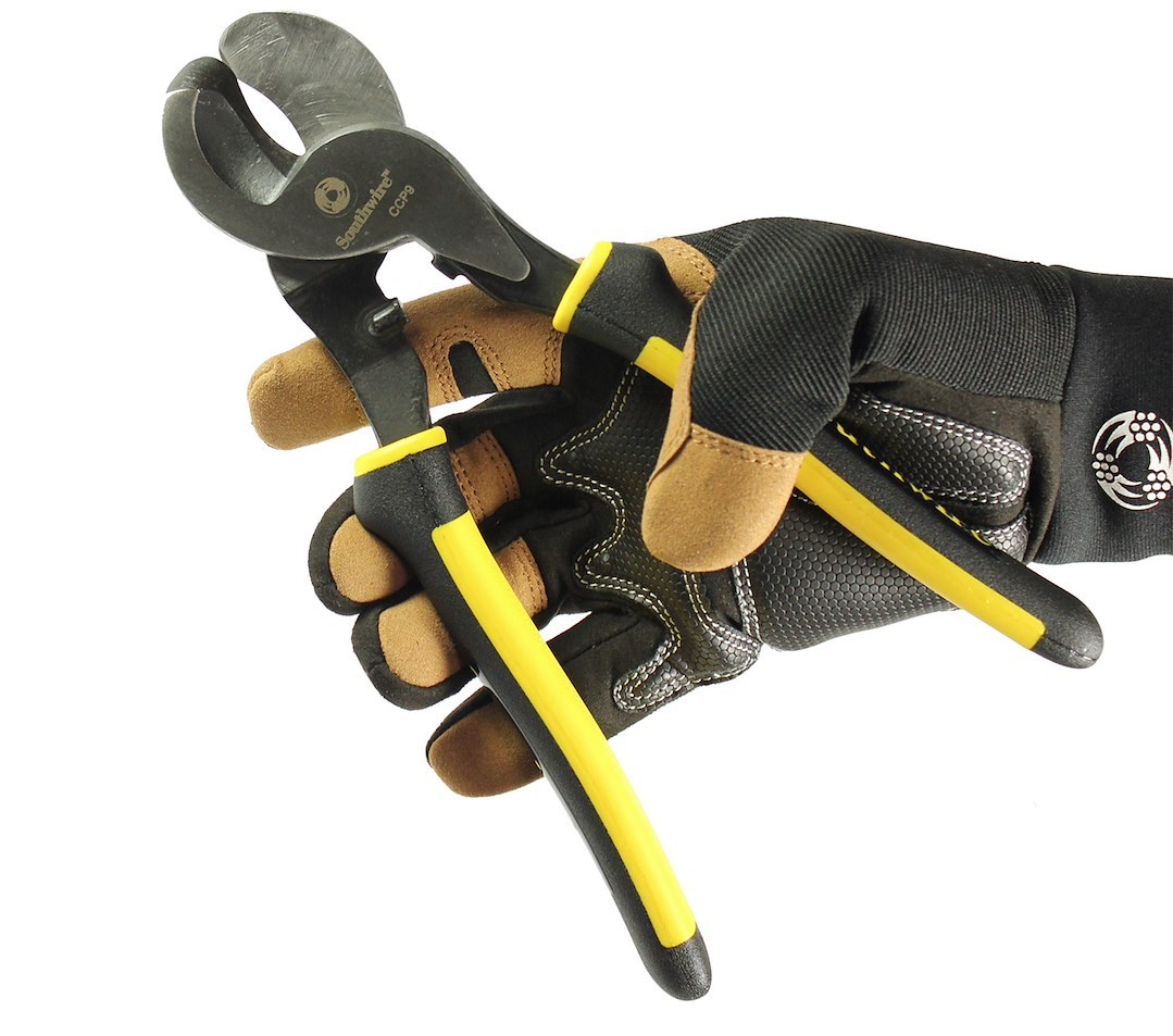 Southwire Pliers, Beveled Tip, Cable Cutter, 9 Inch Length, Black/ Yellow Handle, Comfort Grip – CCP9
