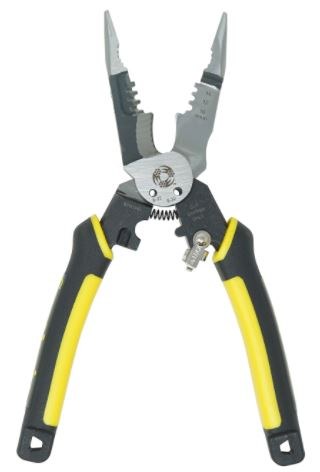Southwire Pliers, 7-IN-1, 7-1/4 Inch Length, Forged Steel, Spring Loaded Handle, 8 to 16 Gauge Solid/ 10 to 18 Gauge Stranded Wire – S7N1HD