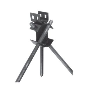 Tie Down Ground Anchor, Cross Drive Rock, Class I, 30 Inch Length, Black Painted – 59110