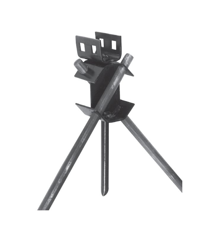 Tie Down Ground Anchor, Cross Drive Rock, Class I, 30 Inch Length, Black Painted – 59110