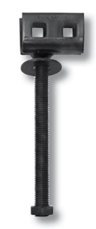 Tie Down Ground Anchor, Concrete Slab/ Double Head Threaded, 8 Inch Length, Black Painted – 59115