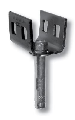 Tie Down Ground Anchor, Concrete Slab/ Double Head, 3 Inch Length, Black Painted, With Expansion Bolt – 59125
