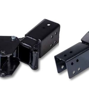 Tie Down Trailer Tongue Hinge, Swingking ™, 3 Inch X 5 Inch Trailer Tongue, Powder Coated, Black, Bolt-On Installation – 86515