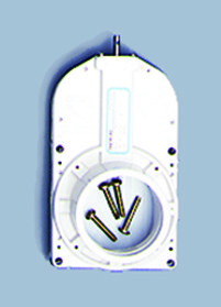 Thetford Toilet Flush Mechanism, Manual Flush, Lower Mechanism, Flat Top, Direct Mount, 3 Inch Spigot on Bottom, White, ABS Plastic – 08709