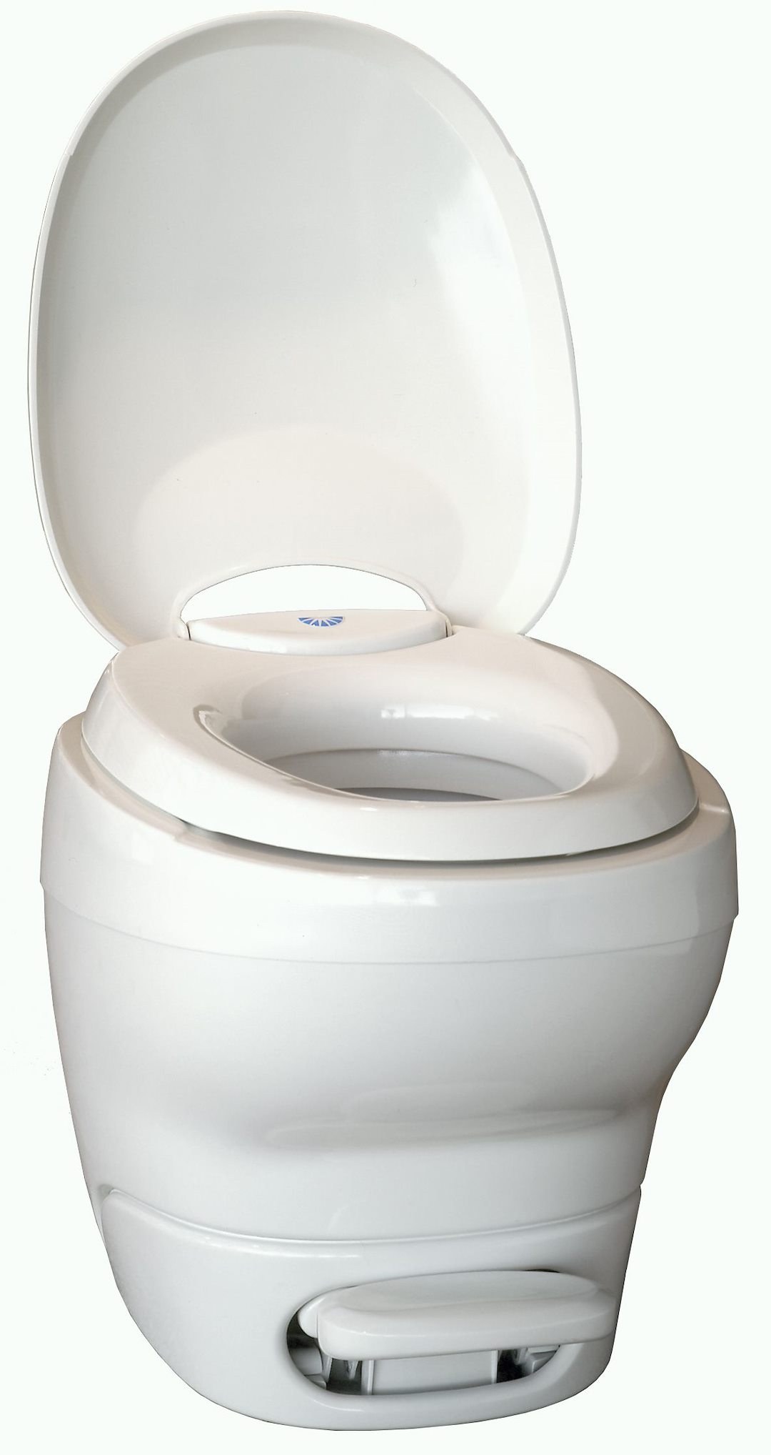 Thetford Toilet, Aqua-Magic ® Bravura, Permanent, High Profile, Round Seat with 16-1/4 Inch Seat Height, Pedal Flush Control, Pulsating Flush – 31084