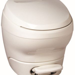 Thetford Toilet, Aqua-Magic ® Bravura, Permanent, High Profile, Round Seat with 16-1/4 Inch Seat Height, Pedal Flush Control, Pulsating Flush – 31101