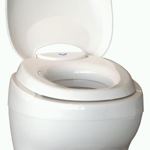 Thetford Toilet, Aqua-Magic ® Bravura, Permanent, Low Profile, Round Seat with 13-1/8 Inch Seat Height, Pedal Flush Control, Pulsating Flush – 31119