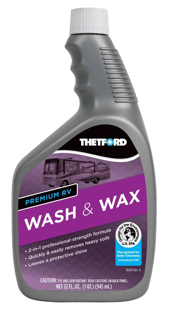 Thetford Car Wash, Liquid, With Wax, 32 Ounce Bottle – 32516