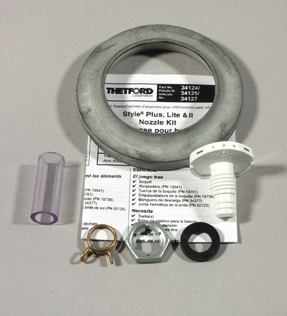 Thetford Toilet Flush Nozzle Kit, Replacement for Aqua-Magic ® Style Lite/ Aqua-Magic ® Style II/ Aqua-Magic ® Residence Permanent Toilets – 34124