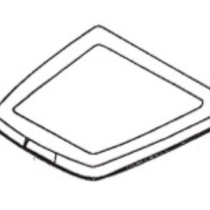 Thetford Toilet Seat, Square Seat, Closed Front, Parchment White, Without Logo, With Cover – 35778