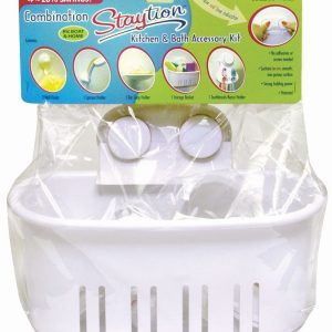 Thetford Toiletries Holder, Staytion ™, Use to Hold Soap Bottles/ Sponges/ Utensils/ Toothbrush/ Bar Soap/ Shower Head/ Hand Sprayer – 36700