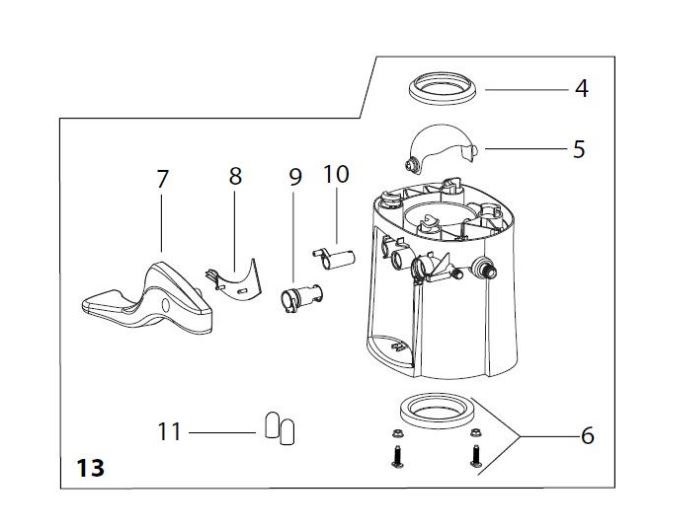 Thetford Toilet Base, For Thetford Aqua Magic ® Style II Low Profile Toilets, White – 42135