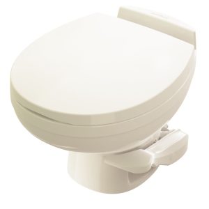 Thetford Toilet, Aqua Magic ® Residence, Permanent, Low Profile, Round Seat with 12-1/2 Inch Seat Height, Pedal Flush Control, Full Bowl Flush – 42172