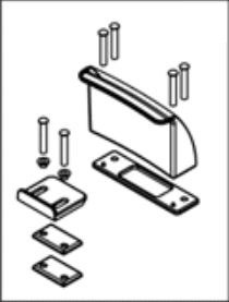Thetford Toilet Floor Mounting Bracket, Use with Porta Potti ® 260/ 260B/ 260P Portable Toilets, With Hardware, Single – 92921