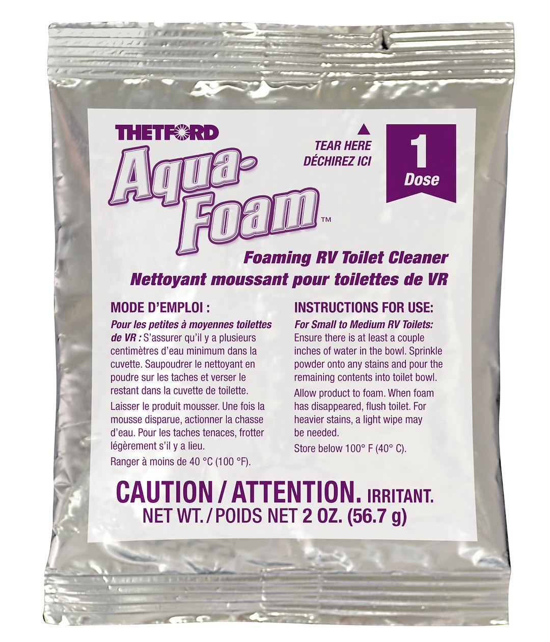 Thetford Toilet Cleaner, Aqua-Foam ™, Used for Porcelain/ Plastic Toilet to Remove Grime IN Seconds Without Scrubbing, Foaming Cleaner – 96028