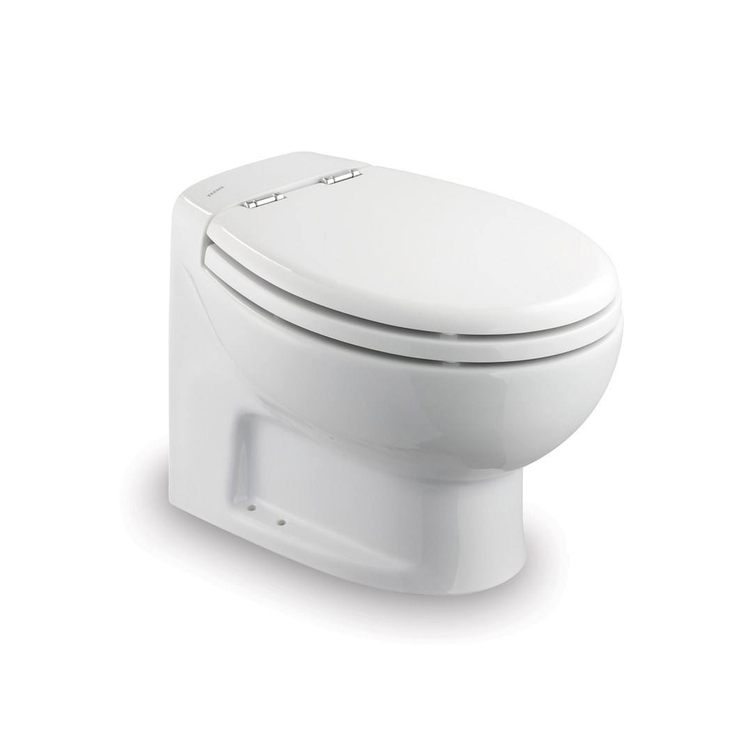 Thetford Toilet, Tecma ® Silence Plus 2G, Permanent, Low Profile, Round Seat with 14.2 Inch Seat Height – 98265