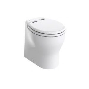 Thetford Toilet, Tecma ® Silence Plus 2G, Permanent, High Profile, Round Seat with 18.1 Inch Seat Height – 98347