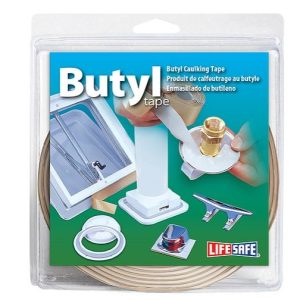 Top Tape Roof Repair Tape, Used to Seal Out Dirt/ Dust Moisture and Water, Butyl Tape, 1/8 Inch Thick X 3/4 Inch Width X 20 Foot Length – RE20761