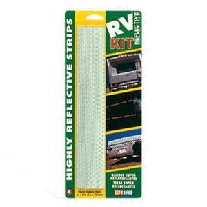 Top Tape Reflective Tape, Light Reflective, 2 Inch Width X 12 Inch Length, Silver, Strip, Pack of 4 – RE208