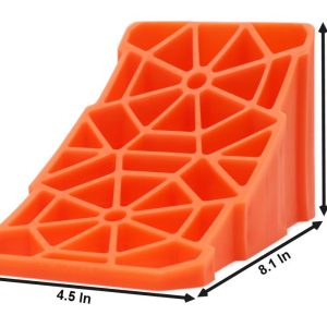 Tri-Lynx Wheel Chock, Lynx Lil, Orange, Copolymer Polypropylene, Single – 00017