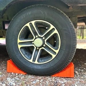 Tri-Lynx Wheel Chock, Lynx Lil, Orange, Copolymer Polypropylene, Single – 00017