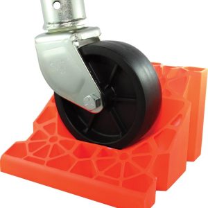 Tri-Lynx Wheel Chock, Chock R Dock, Orange, Copolymer Polypropylene, Single, Used as Wheel Chock and Tongue Dock – 00030