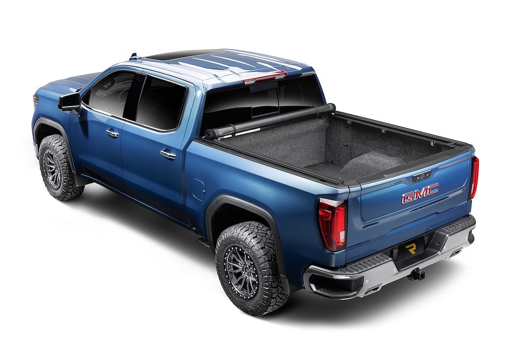 TruXedo Tonneau Cover, Pro X15 Ts, Soft Roll-Up Hook and Loop, Low Profile, Matte Black, Woven Fabric, Tailgate Handle Lock – 1209016