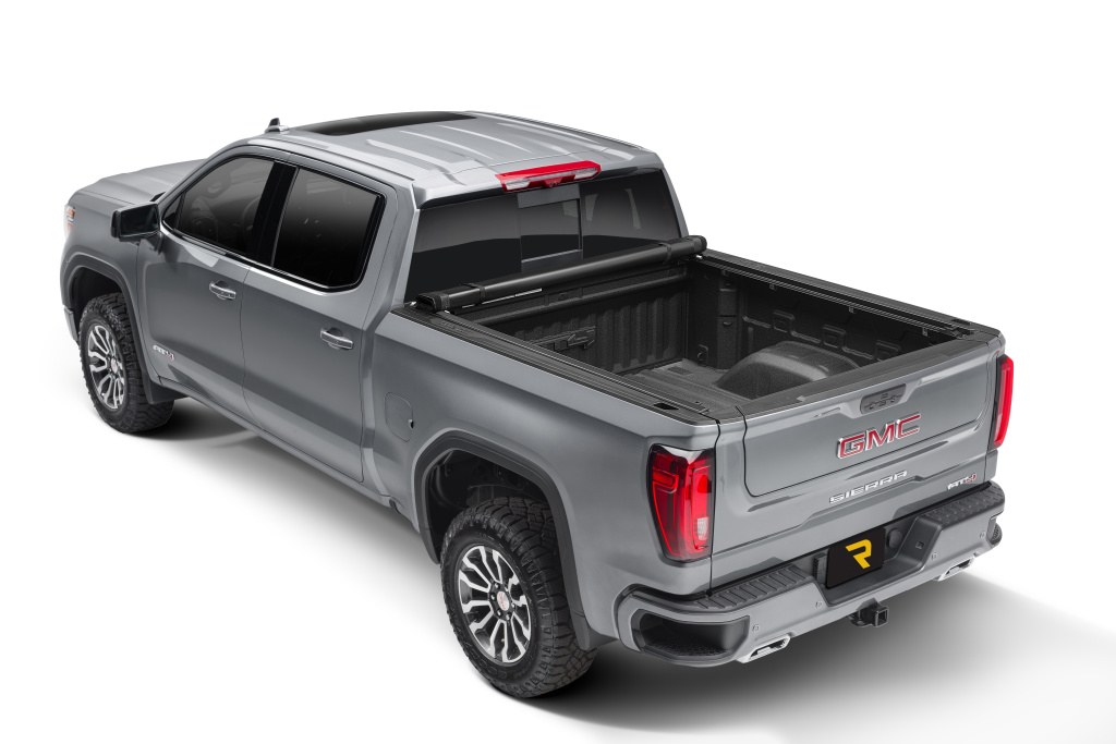 TruXedo Tonneau Cover, Pro X15, Soft Roll-Up Hook and Loop, Lockable Using Tailgate Handle Lock, Black Matte, Woven Fabric – 1453301