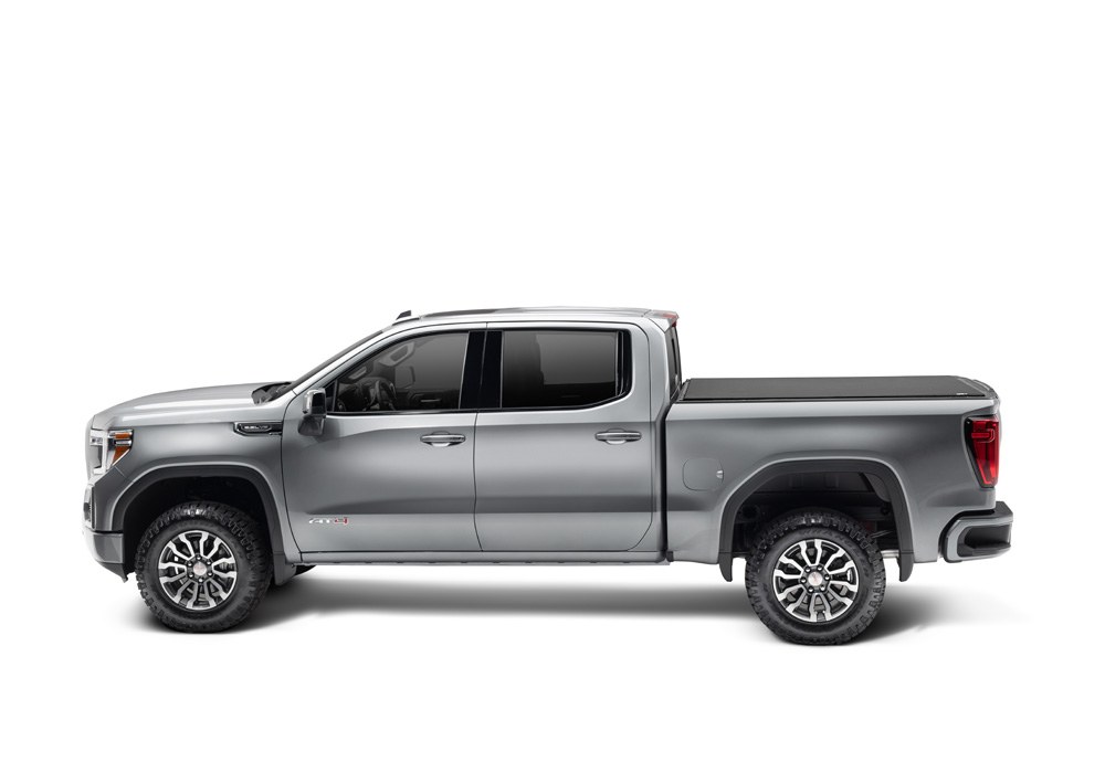 TruXedo Tonneau Cover, Pro X15, Soft Roll-Up Hook and Loop, Lockable Using Tailgate Handle Lock, Black Matte, Woven Fabric – 1453301