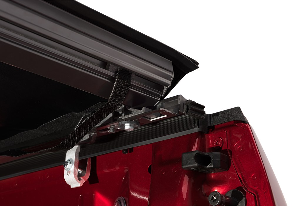 TruXedo Tonneau Cover, Pro X15, Soft Roll-Up Hook and Loop, Lockable Using Tailgate Handle Lock, Black Matte, Woven Fabric – 1469101
