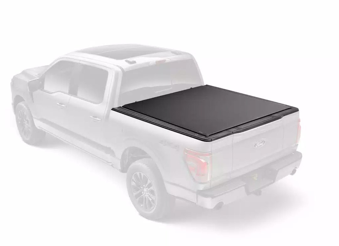 TruXedo Tonneau Cover, Pro X15, Soft Roll-Up Hook and Loop, Lockable Using Tailgate Handle Lock, Black, Woven Fabric – 1470901
