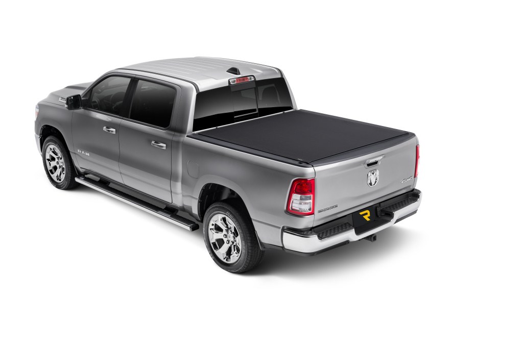 TruXedo Tonneau Cover, Pro X15, Soft Roll-Up Hook and Loop, Lockable Using Tailgate Handle Lock, Black Matte, Woven Fabric – 1486901