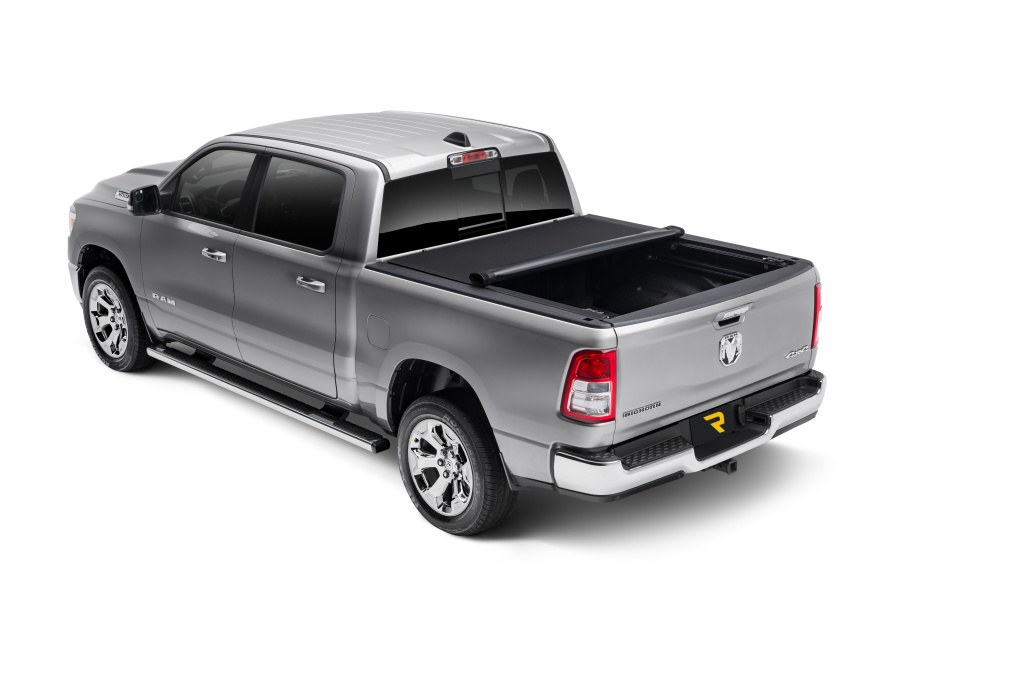 TruXedo Tonneau Cover, Pro X15, Soft Roll-Up Hook and Loop, Lockable Using Tailgate Handle Lock, Black Matte, Woven Fabric – 1486901