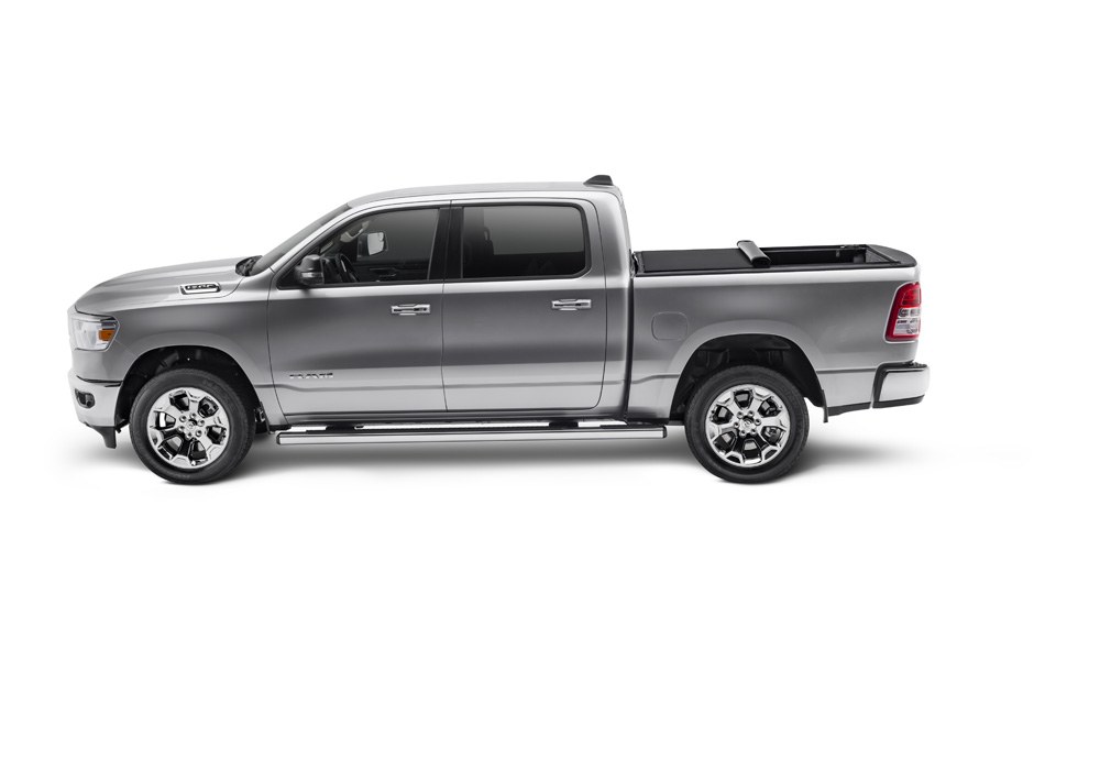 TruXedo Tonneau Cover, Pro X15, Soft Roll-Up Hook and Loop, Lockable Using Tailgate Handle Lock, Black Matte, Woven Fabric – 1486901